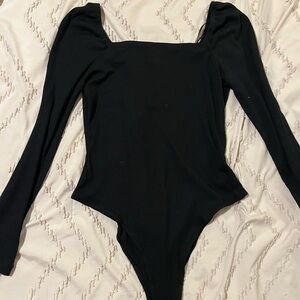 Square neckline bodysuit